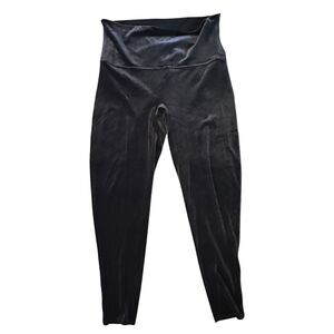 Spanx Dark Grey Wide Band Waist Velvety Stretch Dressy Leggings Plus Size 2X‎